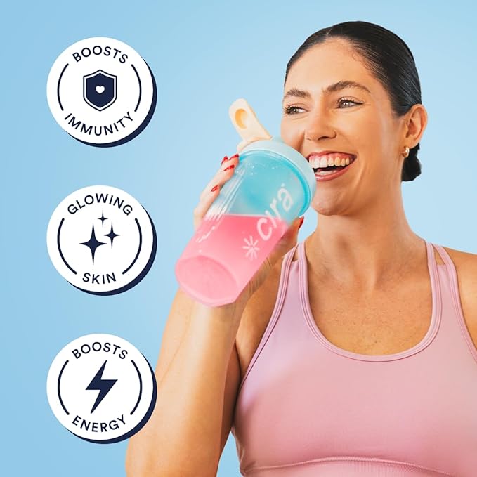 Cira Hydration Powder (45 Servings) - Electrolyte Drink Mix with Himalayan Salt for Dehydration Relief and Recovery - Fruit Punch