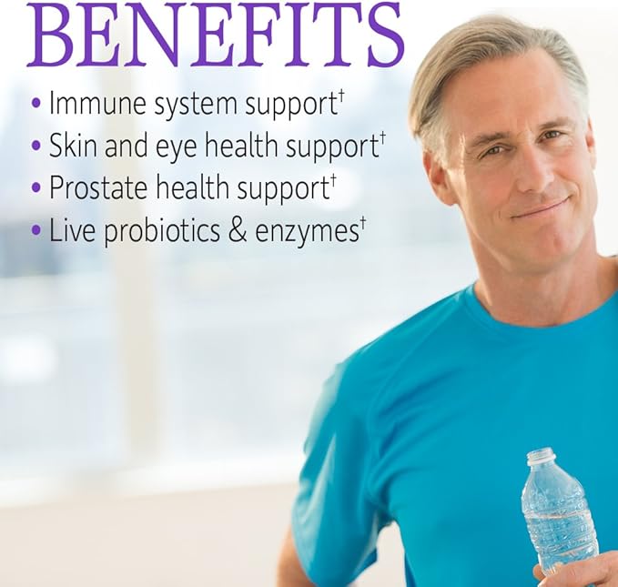 Garden of Life Dr Formulated Once Daily 3-in-1 Complete Prebiotics & Zinc Supplements 30mg High Potency Raw Zinc and Vitamin C Multimineral Supplement