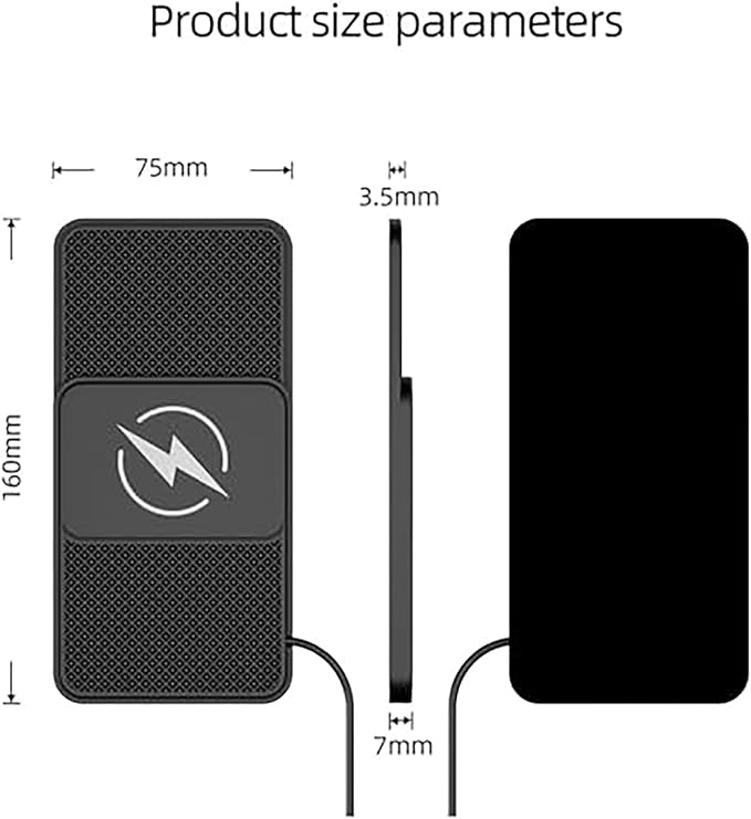 Wireless Car Charger Pad for Jeep Wrangler IV (JL) 2018-2020,20W Fast Wireless Phone Charger Cell Phone Cordless Charging mat,Non-Slip Phone Charging,30cm Cable Type-C