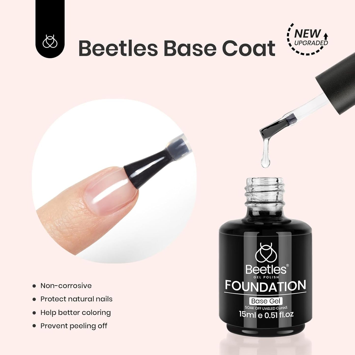Beetles 15ml Nail Dehydrator & Primer | Acid-Free, Hema-Free, Fast Dry