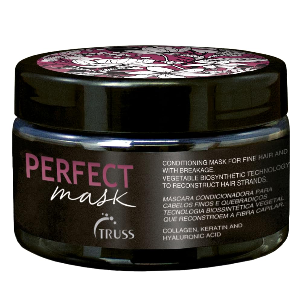 Truss Perfect Hair Mask With Collagen, Keratin & Hyaluronic Acid - Deep Conditioning Hair Treatment - Intense Moisture & Hydrati