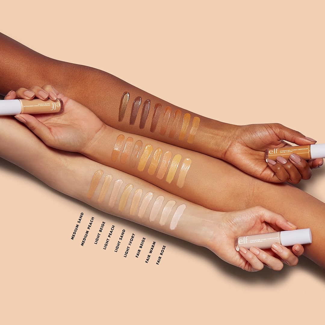 e.l.f. Hydrating Camo Concealer | Full-Coverage, Vegan, Light Beige