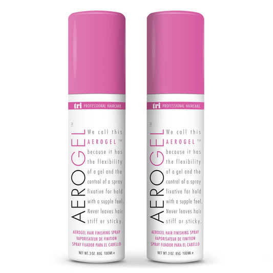 Tri Design Aerogel Hairspray - Strong Hold Hair Finishing Spray For Volumizing & Control, Flexible Styling For All Hair Types, N
