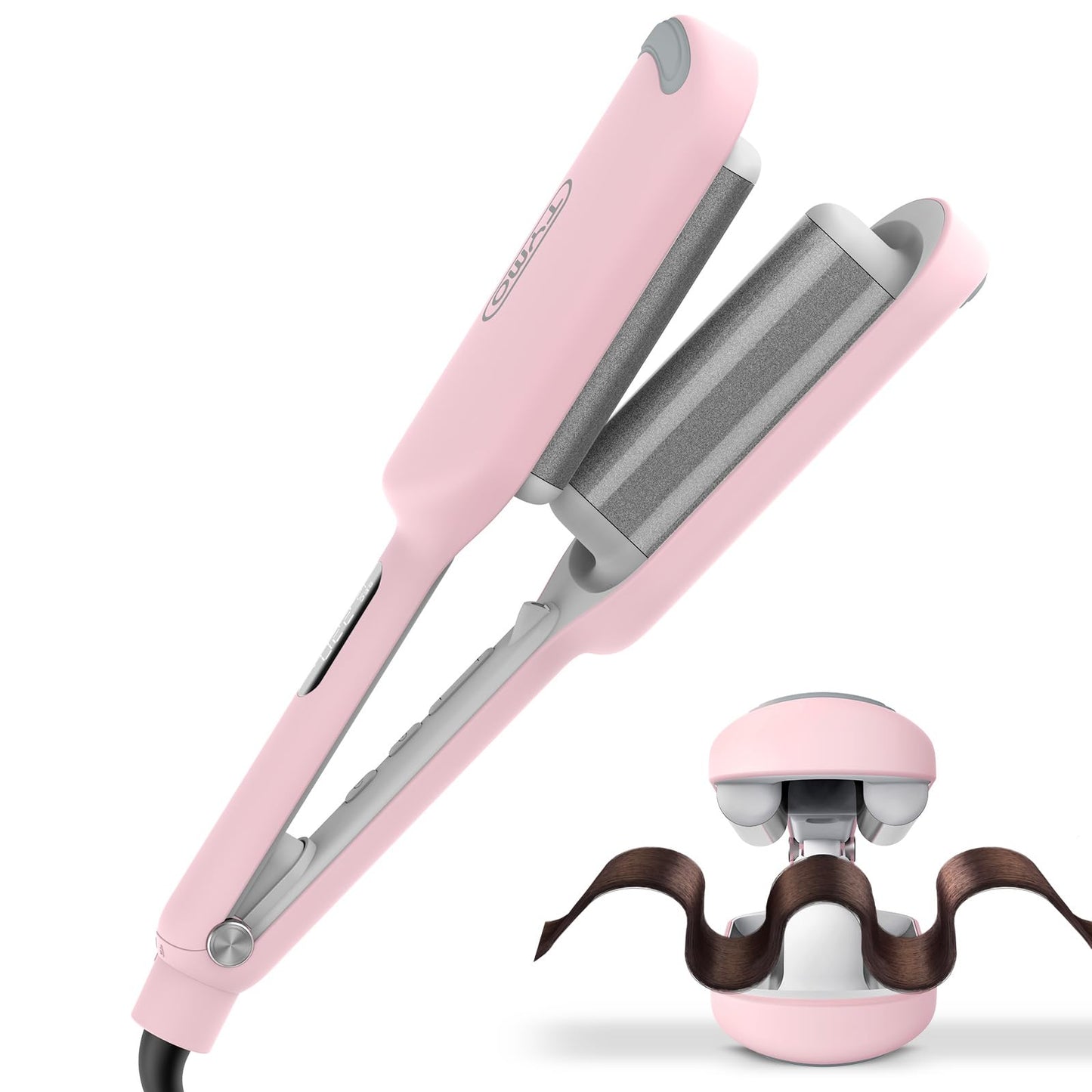 Hair Crimper Waver Hair Tool - TYMO ROVY Deep Waver Curling Iron, Ionic Beach Waves Curling Wand with Ceramic Tourmaline Barrel