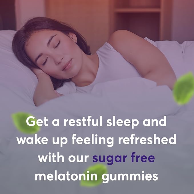 FIOR Sugar Free 60-Count Sleep Aid & Calm Gummies, Melatonin Gummies Sleep Aids for Adults & Kids. Gummy Vitamins for Sleep. Adults & Kids Melatonin & L-Theanine Gummies Natural Herbal Sleep Aid.