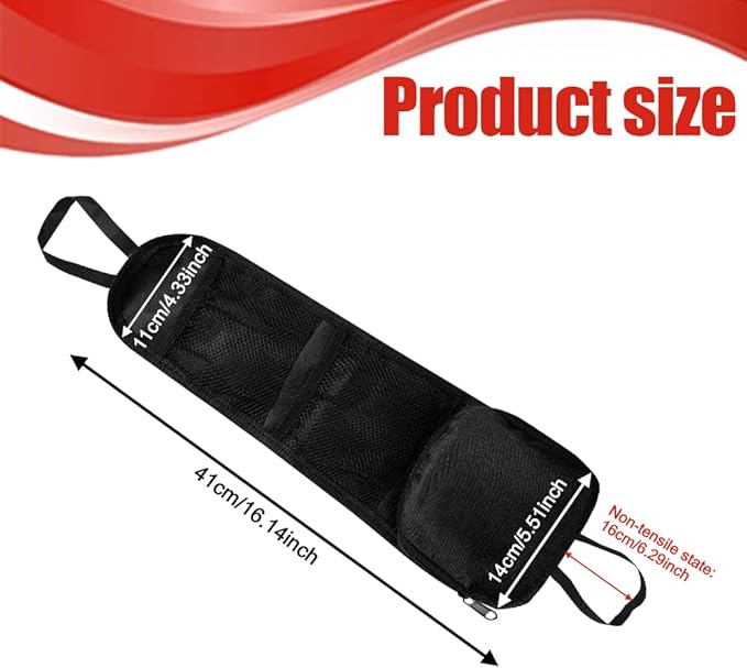Car Seat Storage Hanging Bag, Multi-Pocket Seat Side Organizer, Car Multifunctional Storage Mesh Net Pocket Can Hold Mobile Phone, Wallet, Glasses, Universal Car Accessories for Car (1PCS)