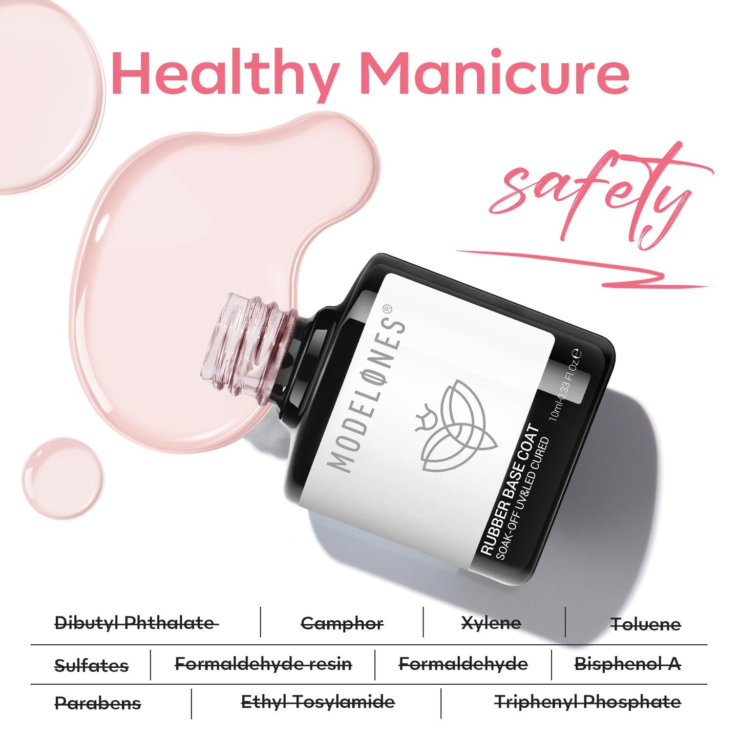 Modelones 15ml Gel Top Coat | Super Shiny No Wipe Base & Top Coat Set