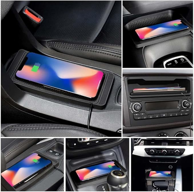 Wireless Car Charger Pad for Chevrolet Blazer Captiva Equinox Suburban/Bolt EUV 2000-2026, Type-C/USB 15W Car Wireless Charger Non-Slip Cordless Charging Mat Car Accessories