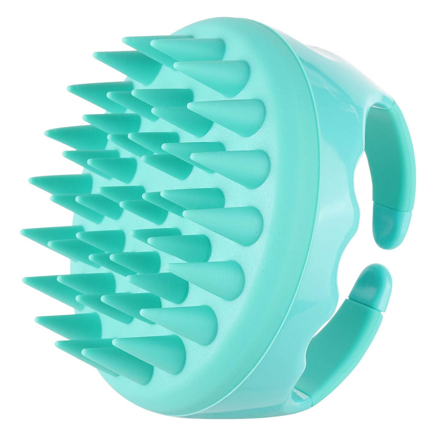 Btyms Hair Shampoo Brush, Scalp Massager Silicone Scalp Scrubber Hair Washing Brush - Green