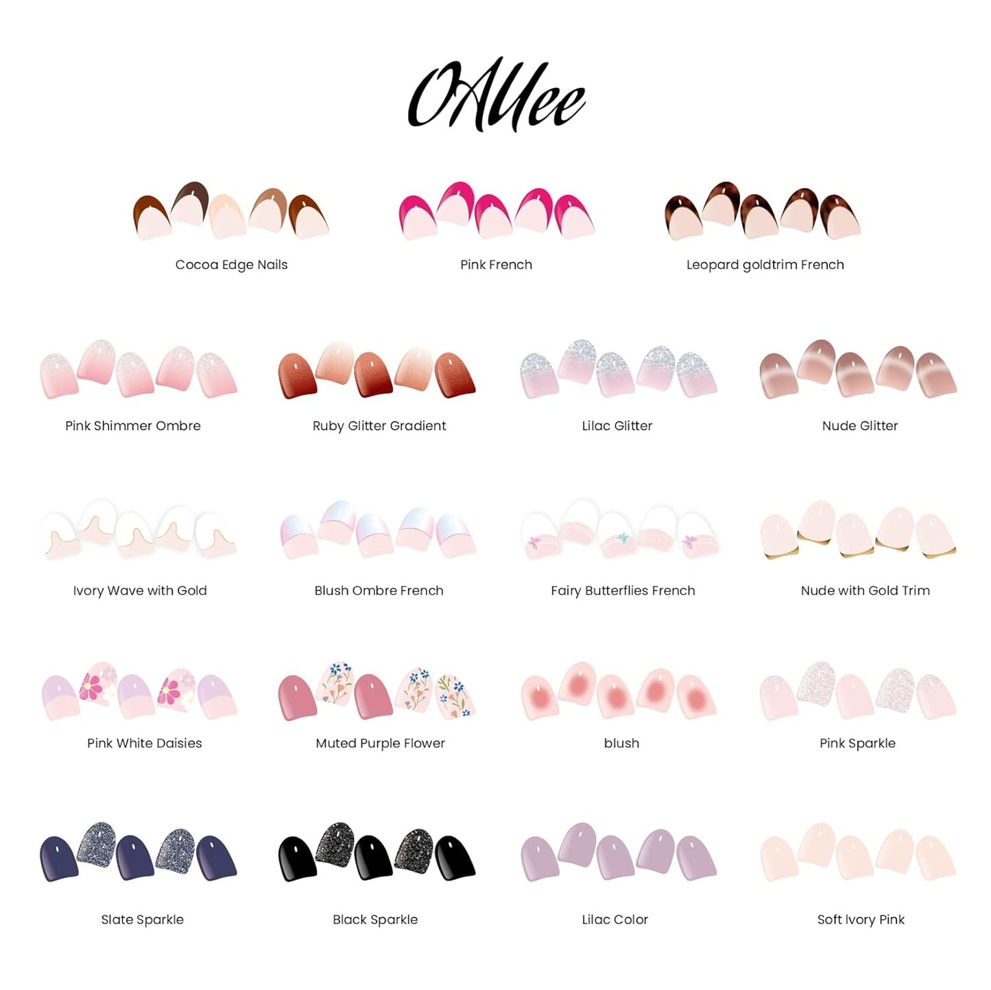 Semi Cured Gel Nail Strips | Built-In Gel Top Coat | UV Light Required | Salon Quality, Easy Application And Removal (Lilac Color)