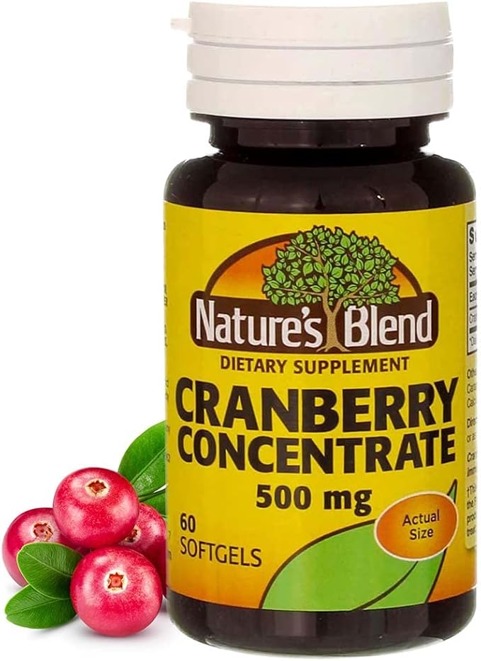 Nature's Blend Cranberry Concentrate 500 mg 60 Sgels