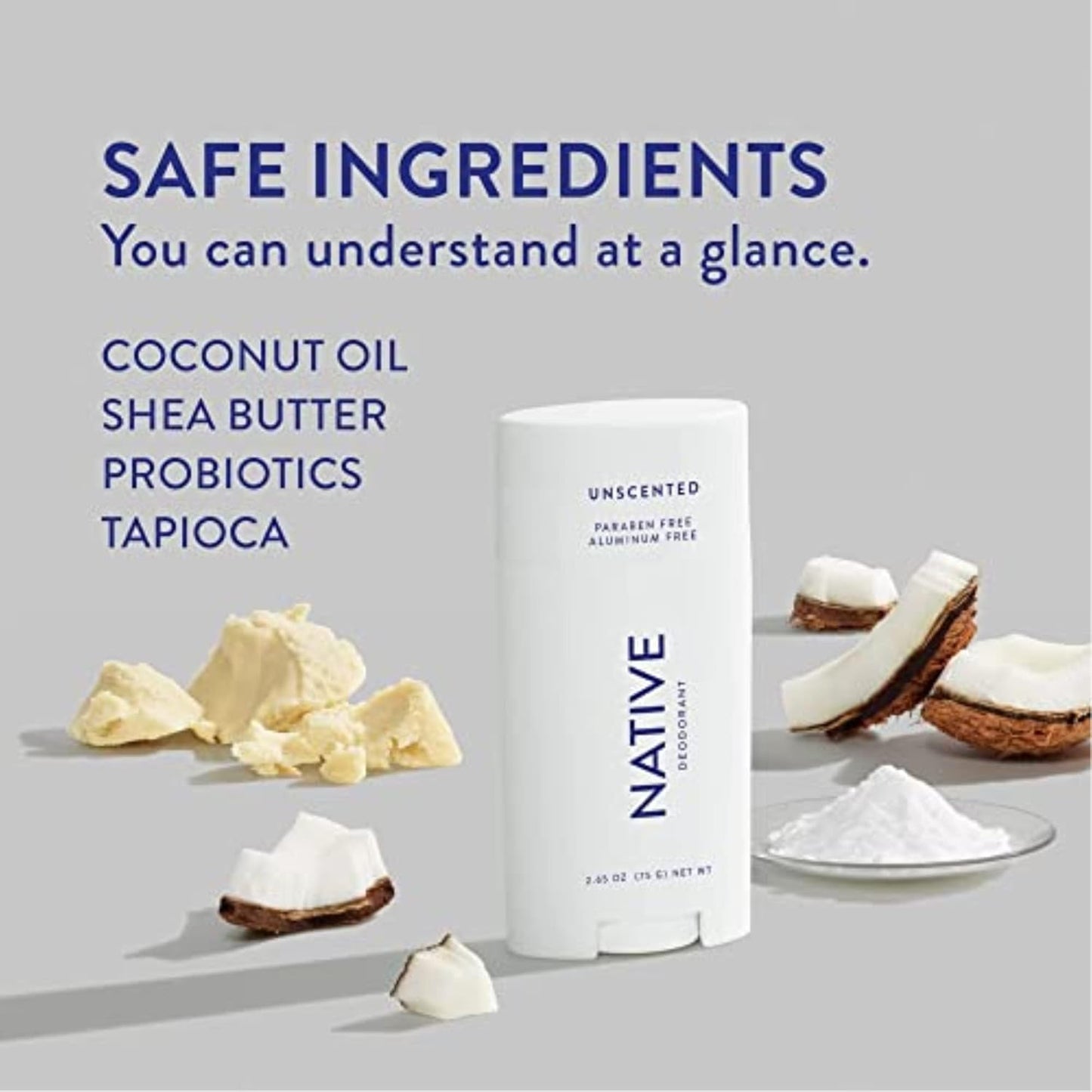 Native Deodorant | 72-Hour Odor Control | Aluminum-Free, Coconut & Vanilla