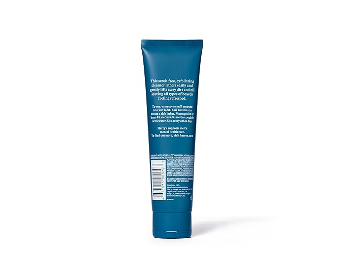 Harry's Beard and Face Wash with Willow Bark Extract, Non-drying Formula, 5.1 FL Oz