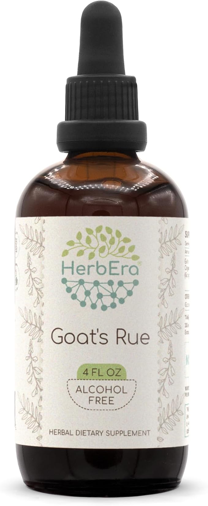 Goats Rue B120 Alcohol-Free Herbal Extract Tincture, Super-Concentrated Goats Rue (Galega officinalis) (4 fl oz)