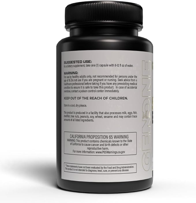 GenOne Shilajit Extract Capsules | Natural Energy & Immunity Booster | 50% Fulvic Acid + Trace Minerals & Iron | 60 Pills | 100% Pure Shilajit Extract
