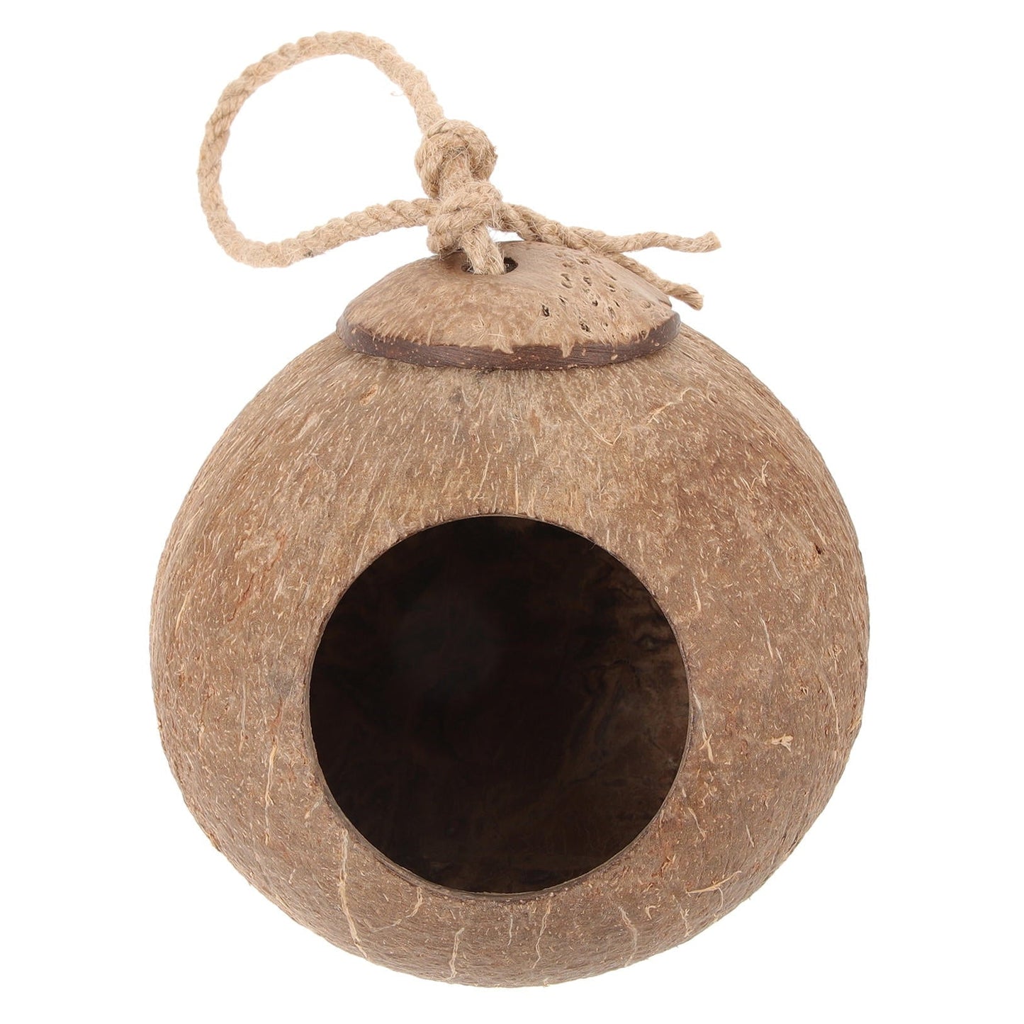 MUSEYA warm bird nest hammock Bird Hanging Hammock Light Brown Resting Place Indoor Use 1Pcs