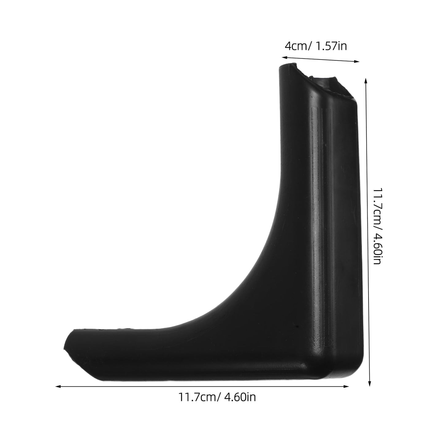 Worgeous Beach Chair Foot Pad Plastic Nonskid Furniture Pads Round Black 1 Pair 4.7X4.7X1.6In