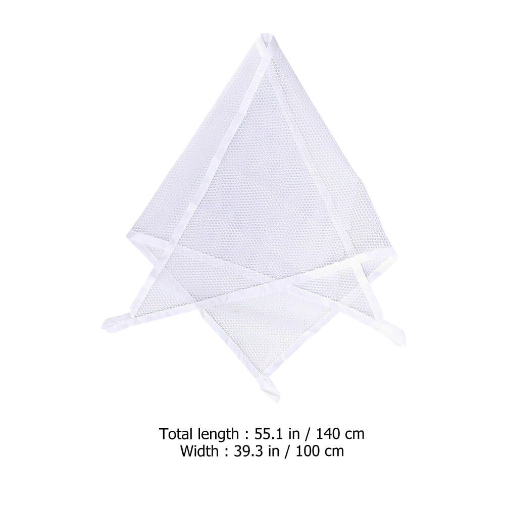 MOKKHNB 1 Set Wall Storage Hammock White Gauze for Easy Access to Children's Toys