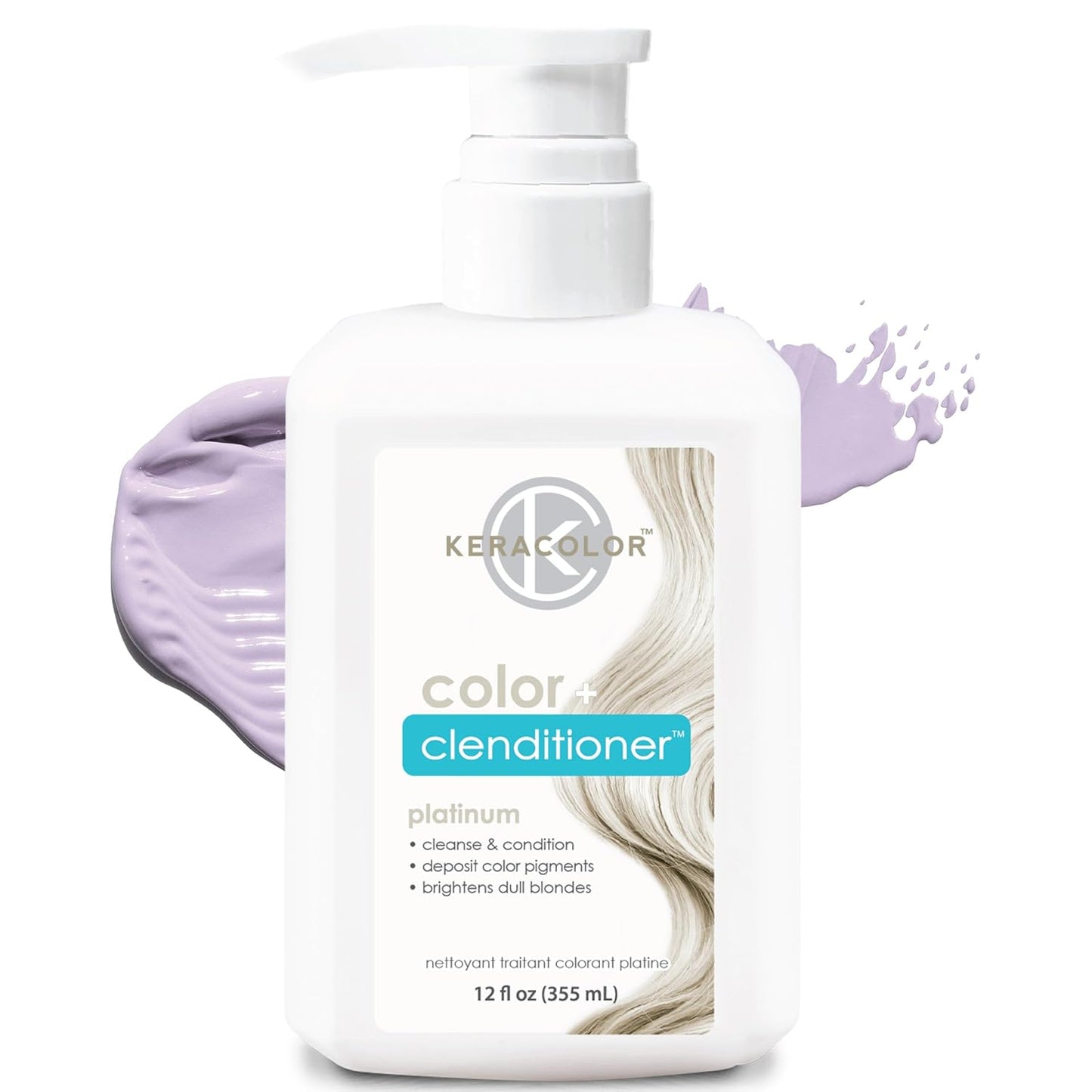 Keracolor Color + Clenditioner | 3-In-1 Color-Depositing Conditioner | 12 Fl Oz