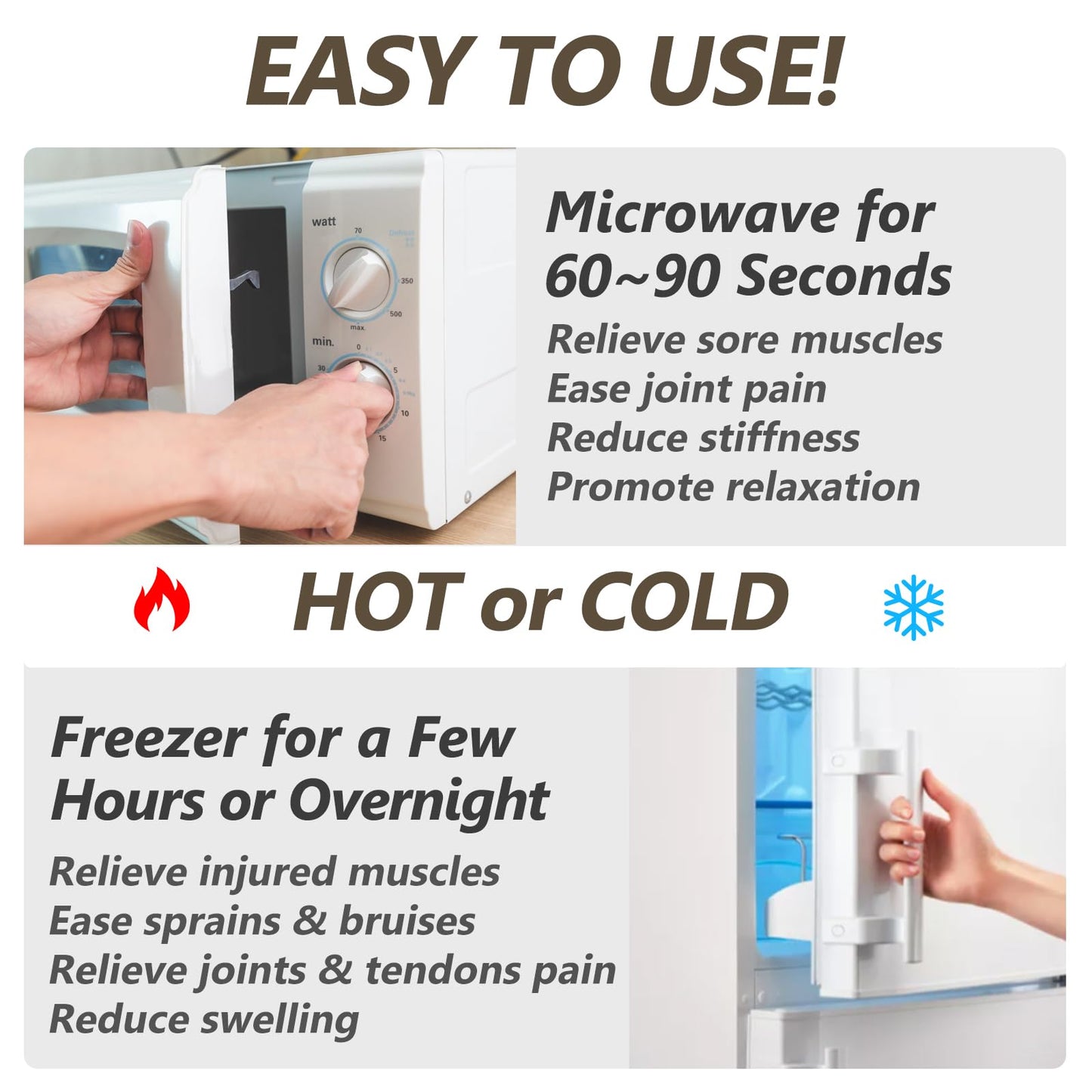 Heating pad Microwavable with Washable Cover 6 * 12" Microwave Moist Heat Pad for Neck Shoulder, Cramps, Back Pain Relief, Warm Compress Rice Bean Bag Hot Pack for Muscles, Joints, Lavender