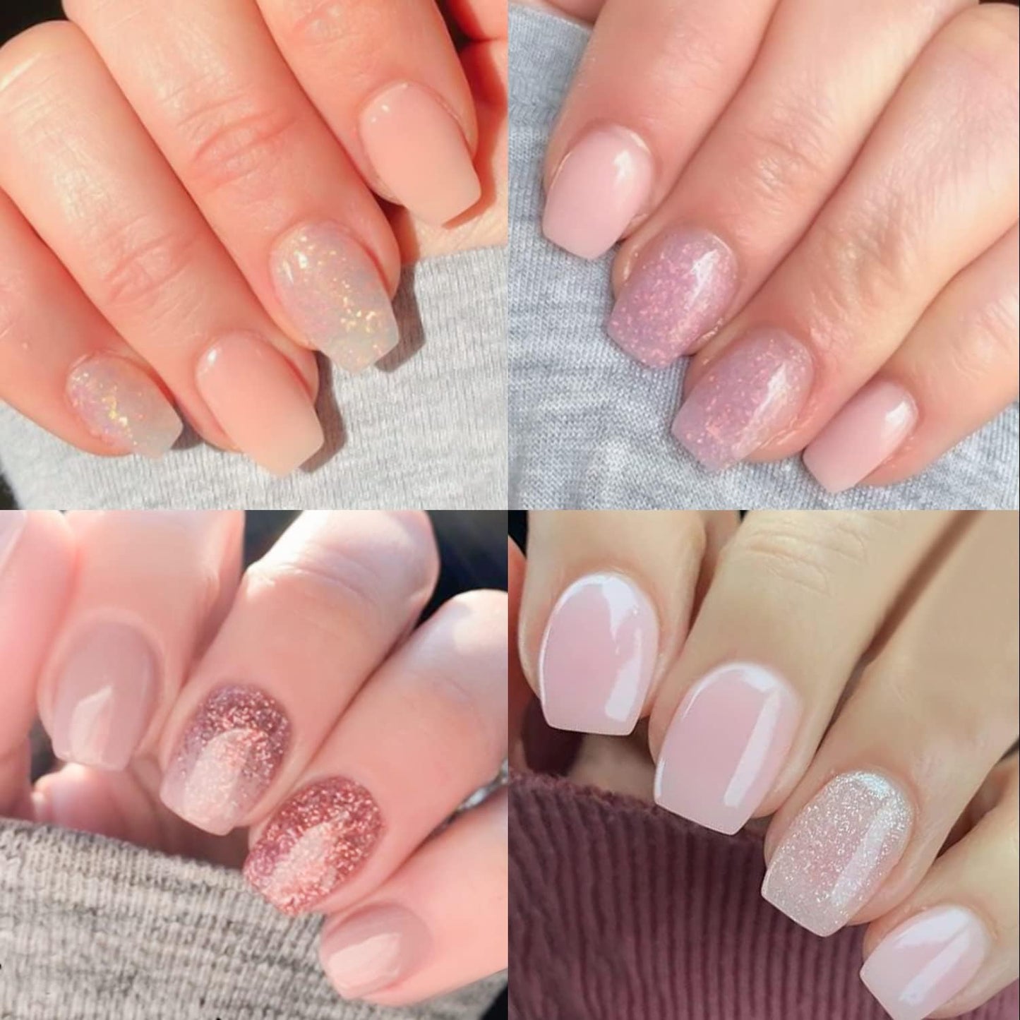 UNA GELLA Square Toe Nail Tips | 504 Pcs Soft Gel Full Cover | DIY Pedicure