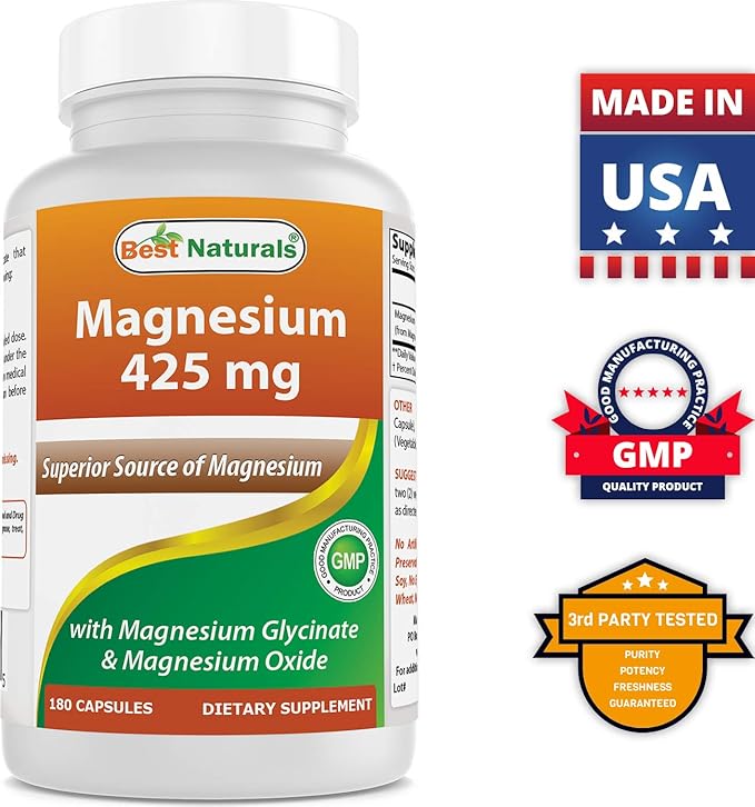 Calcium Pyruvate Powder 8 OZ & Magnesium Glycinate 425 mg