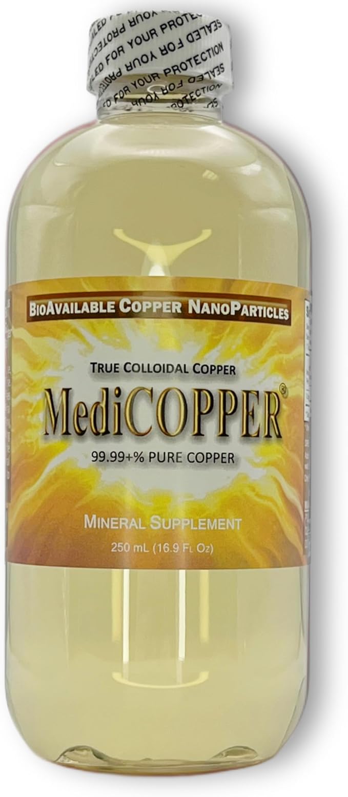 True colloidal Copper - 250 mL in a BPA Free Plastic Bottle