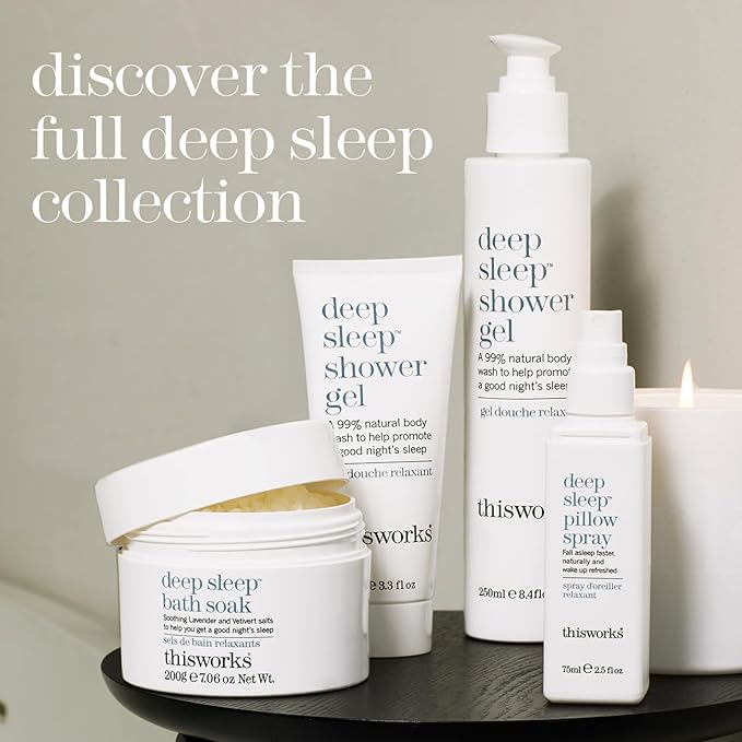 thisworks Deep Sleep Pillow Spray, Natural Relaxation Aid for Stress & Anxiety Relief, 2.5 fl oz (Best Value | Most Popular Size)