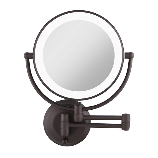 Zadro 11'' Led Wall Mounted Makeup Mirror 10X/1X Shaving Mirror Cordless Or Battery Operated Vanity Mirrors For Wall (Large | 10