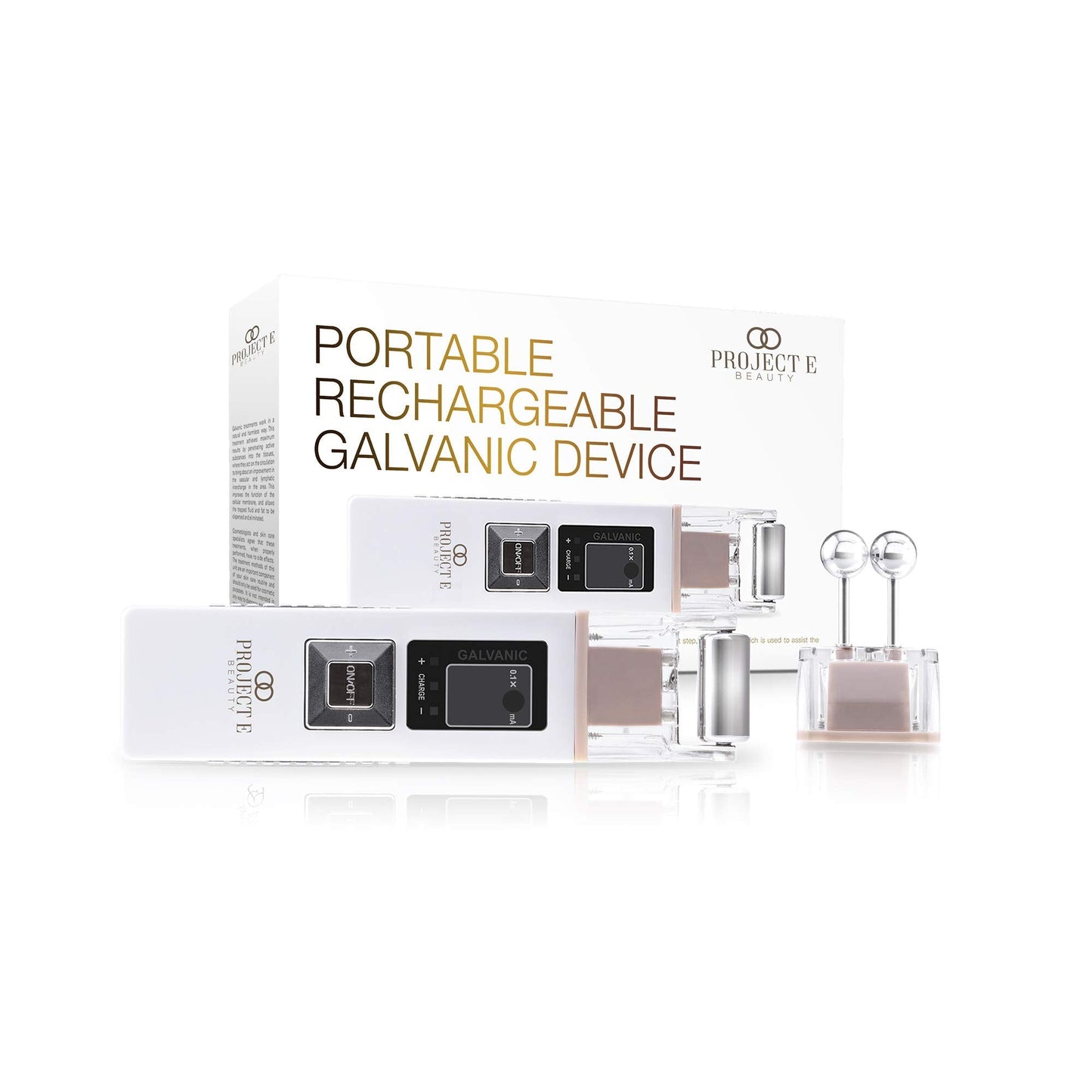 Project E Beauty Galvanic Facial Lifting Roller | Wireless Galvanic Facial Machine Skin Care Reduce Wrinkles Skin Tightening Fir
