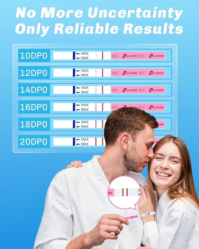 30 Ovulation Test Strips and 10 Pregnancy Tests with 40 Urine Cups, Fertility Test for Women TTC, Get Pregnant Easier, Easy to Use at Home, Over 99% Accuracy, Individually Wrapped
