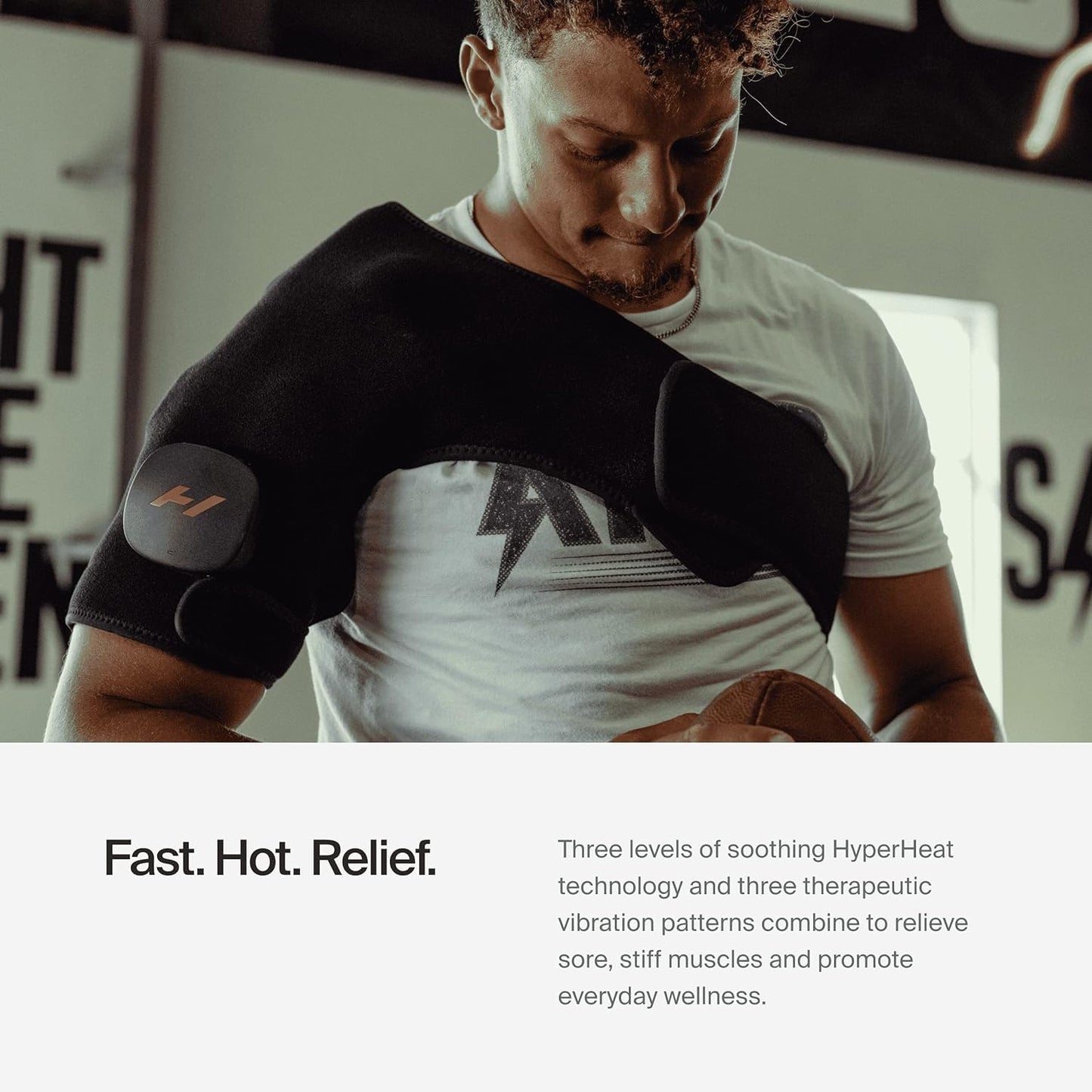 Hyperice Venom 2 Back Wrap - Provides Advanced Heat and Vibration for Pain, Soreness and Inflammation - FSA-HSA