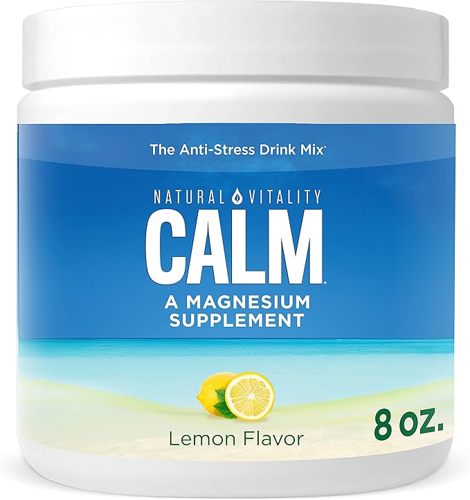 Natural Vitality Sweet Lemon Flavor Magnesium Anti-Stress Drink Mix, 8 Oz