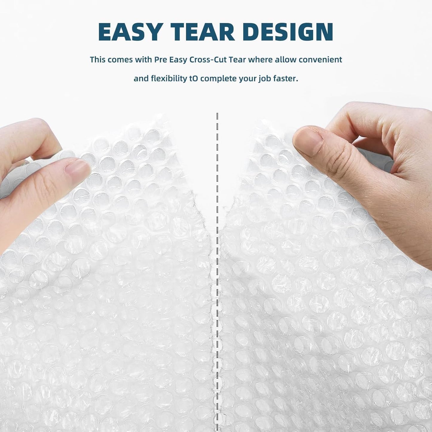 Metronic Bubble Cushioning Wrap 12 Pack 12 Inch x 432ft Total, Dense Bubble Packing Air Wrap Clear Bubble Packing Roll for Shipping and Moving Supplies, Perforated Every 12"