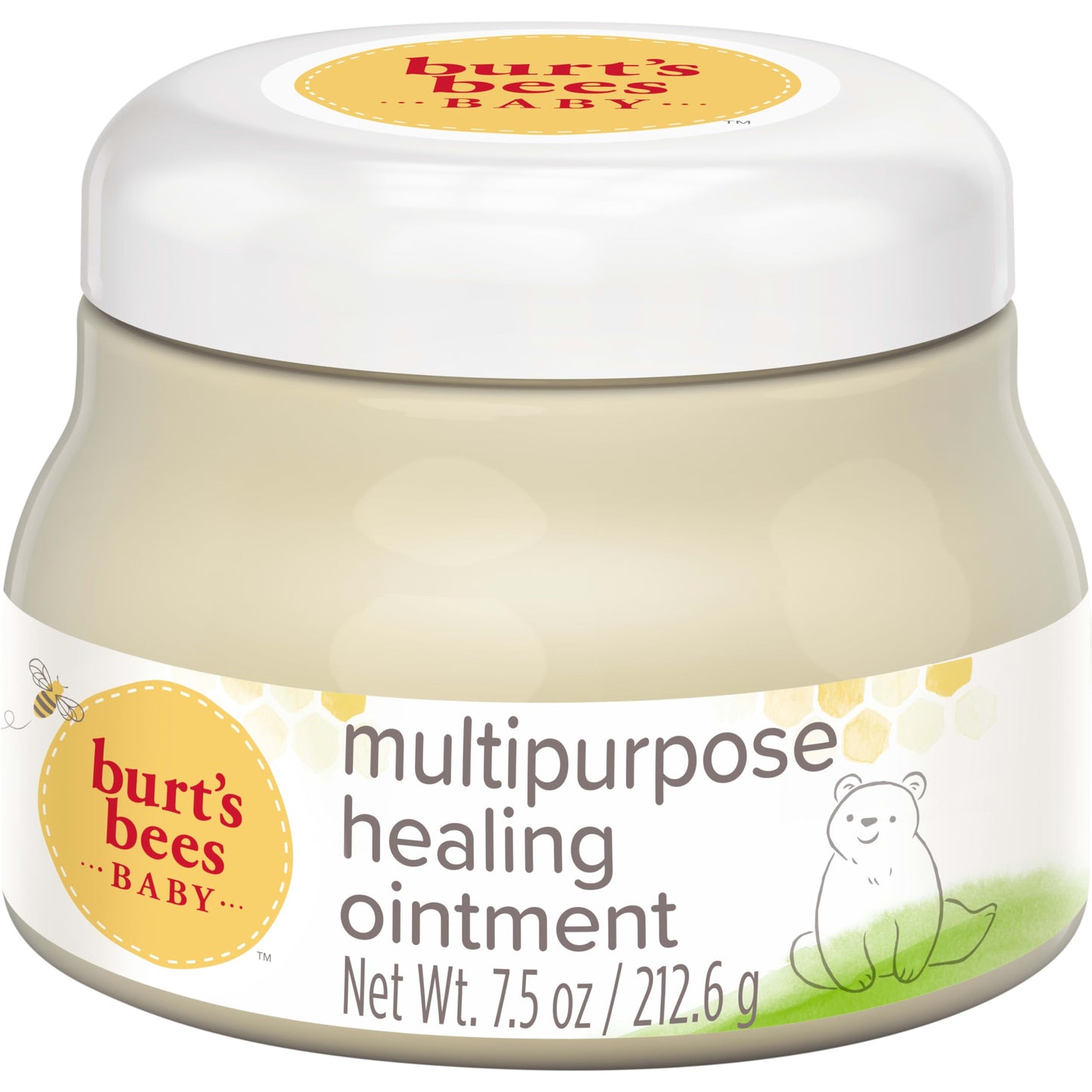 Burt's Bees Baby 100% Natural Multipurpose Healing Ointment, Face & Body Baby Ointment - 7.5 Ounce Tub