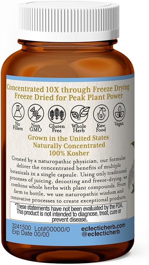 Eclectic Institute Sinus Support | 45 CT (310 mg) | Freeze Dried Fresh for Peak Plant Power