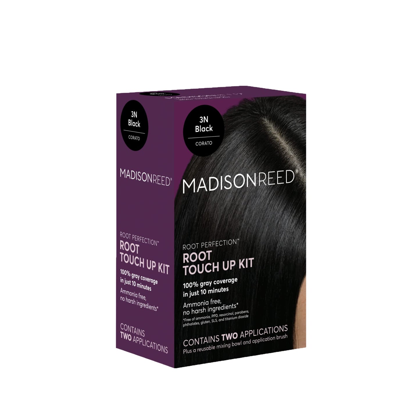 Madison Reed Root Perfection Permanent Root Touch Up, Black 3N Corato, 10 Minutes For 100% Gray Root Coverage, Ammonia-Free Hair