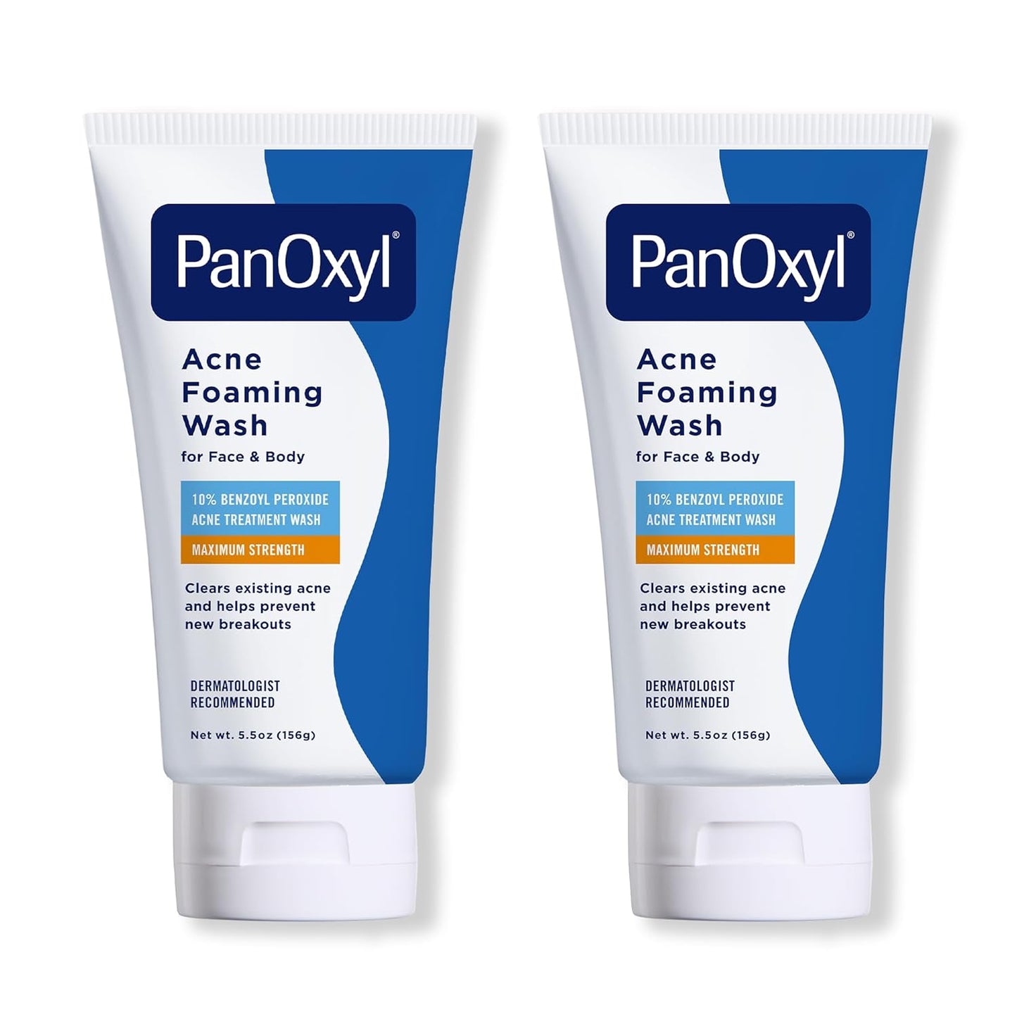 PanOxyl 10% Benzoyl Peroxide Acne Foaming Wash | Maximum Strength, 5.5 Oz