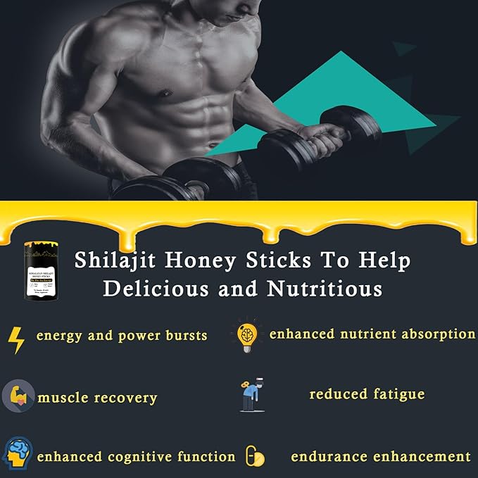 Himalayan Pure Nutritious Shilajit Honey Sticks Gold- Saffron, Honey - 75% Fulvic Acid, 85+ Trace Minerals - for Men Women - 30 Sticks(Shilajit Honey 30 Sticks)