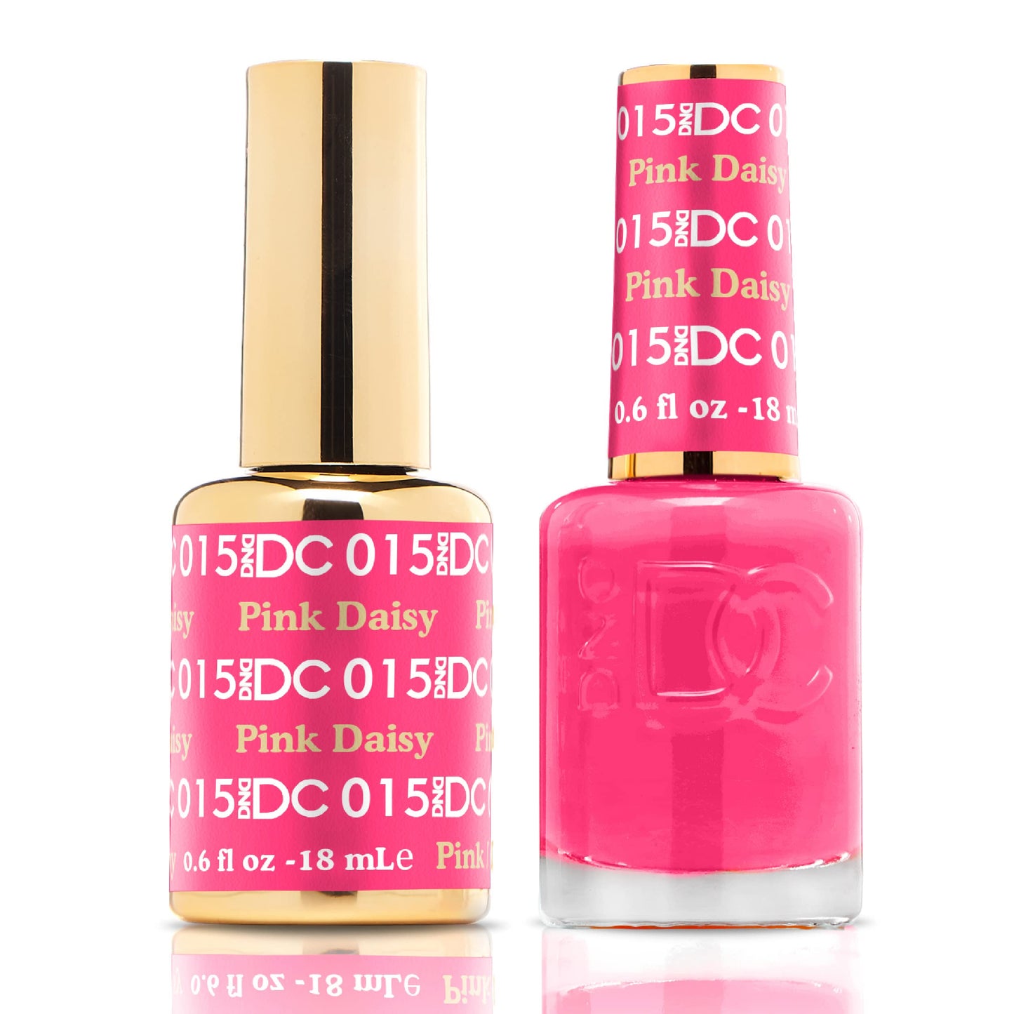 Dnd Dc Gel Polish Set, Pink Collection, Uv/Led Gel Polish And Air Dry Nail Lacquer, Matching Chip-Free Polish Duo, 015 Pink Dais