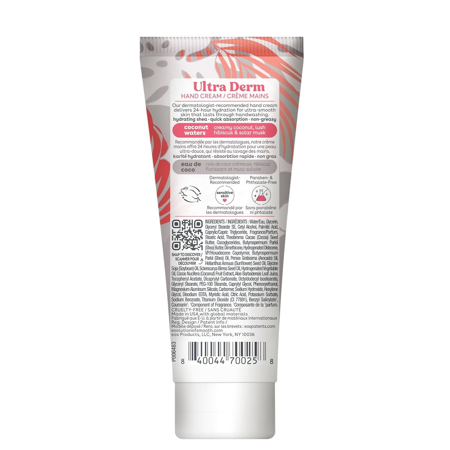 EOS Hand Cream – Pink Citrus | Natural Shea Butter Lotion for 24-Hour Hydration