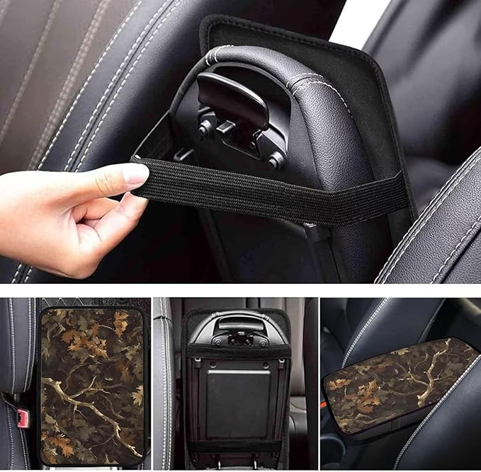 Dead Branch Arm Rest Cushion Pads for Vehicle Arm Rest Cushion Pads Anti-dust Dog & Cat Paws Protector for SUV/Truck/Vehicle Decor