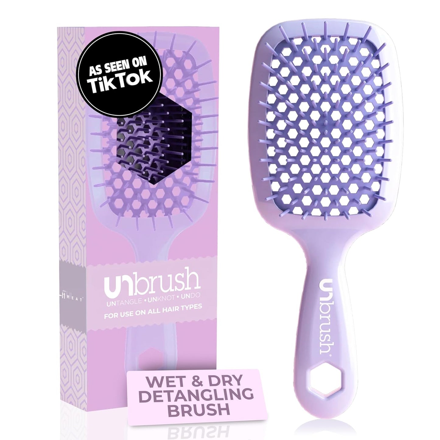 FHI Heat UNbrush Detangling Brush | Pain-Free for All Hair Types | Lightweight & Durable
