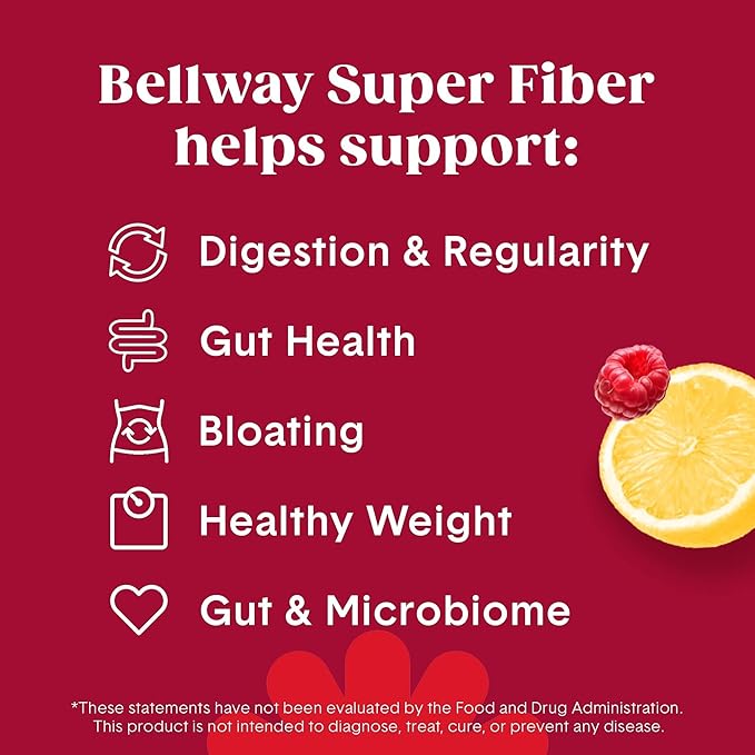 Bellway Super Fiber Powder + Fruit, Raspberry Lemon Electric Frother Bundle