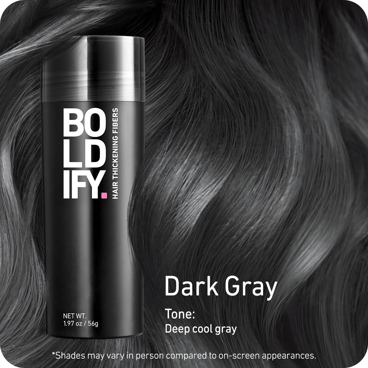 Boldify Hair Fibers | 12g Dark Brown | Thinning Hair Solution for Men & Women