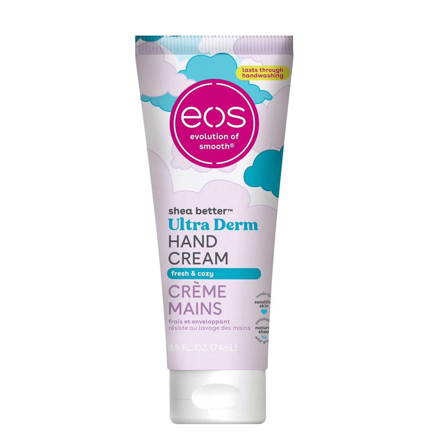 EOS Hand Cream – Pink Citrus | Natural Shea Butter Lotion for 24-Hour Hydration