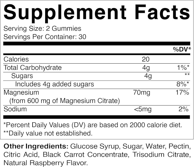Vitamatic Magnesium Gummies 600mg per Serving – 60 Vegan Gummies – Relaxation, Muscle, Bone & Energy Support – 3 Pack