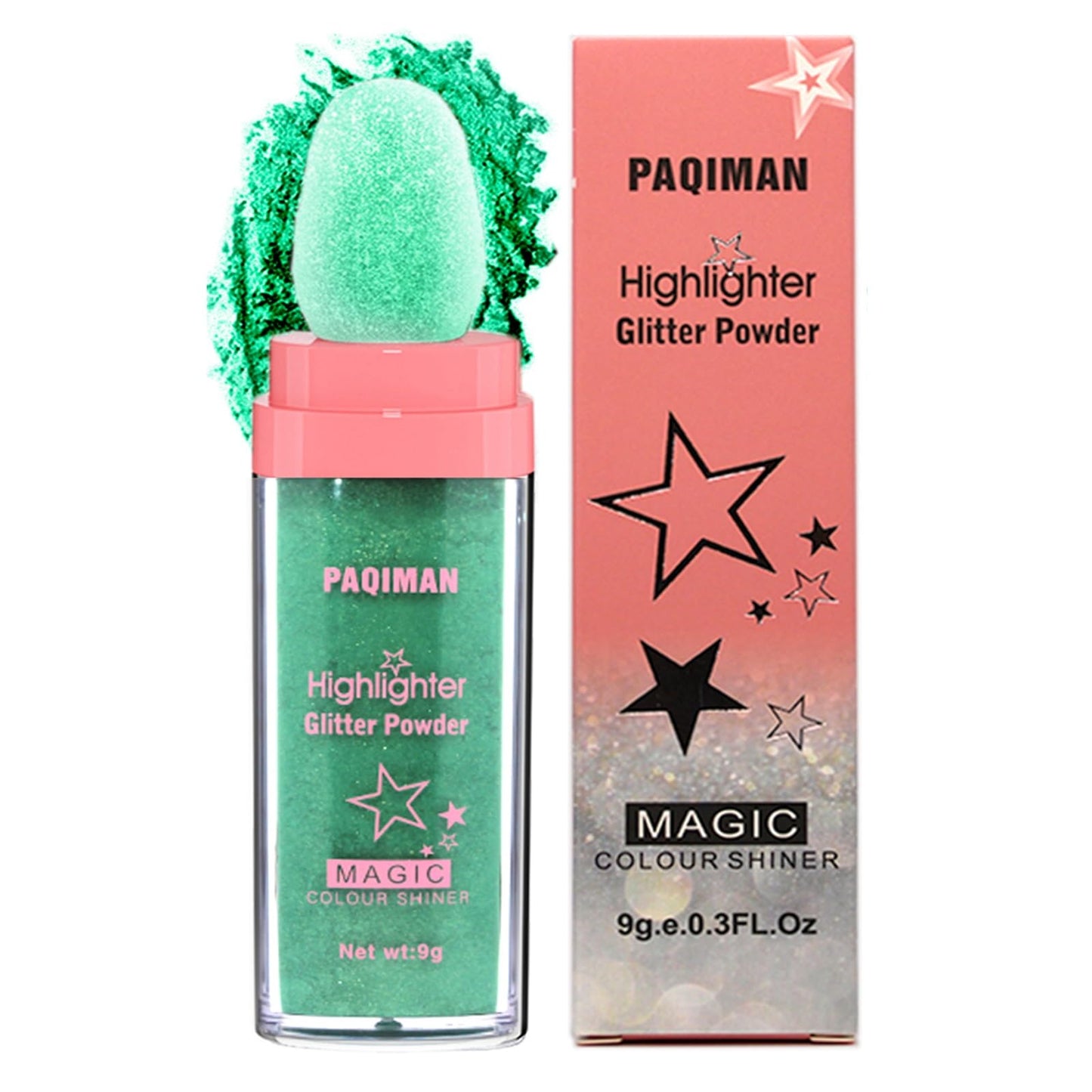 Green Glitter Powder For St Patricks Day, Face Glitters Holographic Sparkling Neon Outfit Party Decorations Festival Highlighter