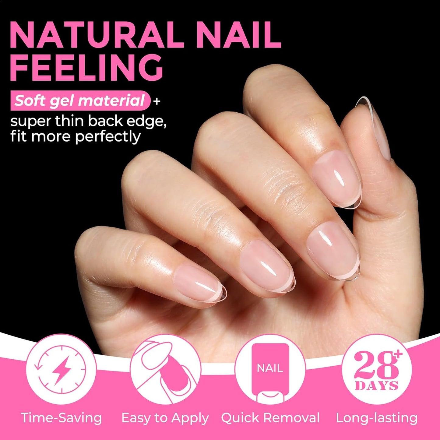 Solid Nail Glue Gel – 15ml Super Strong Adhesive for Acrylic & Press-On Nails