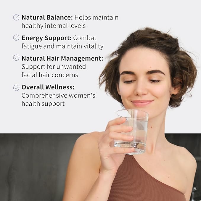 Nourished AndroEase Plus - Natural Balance Supplement for Women - Vegan Formula with Zinc & Saw Palmetto - 60 Capsules for Daily Wellness & Vitality - Made in USA